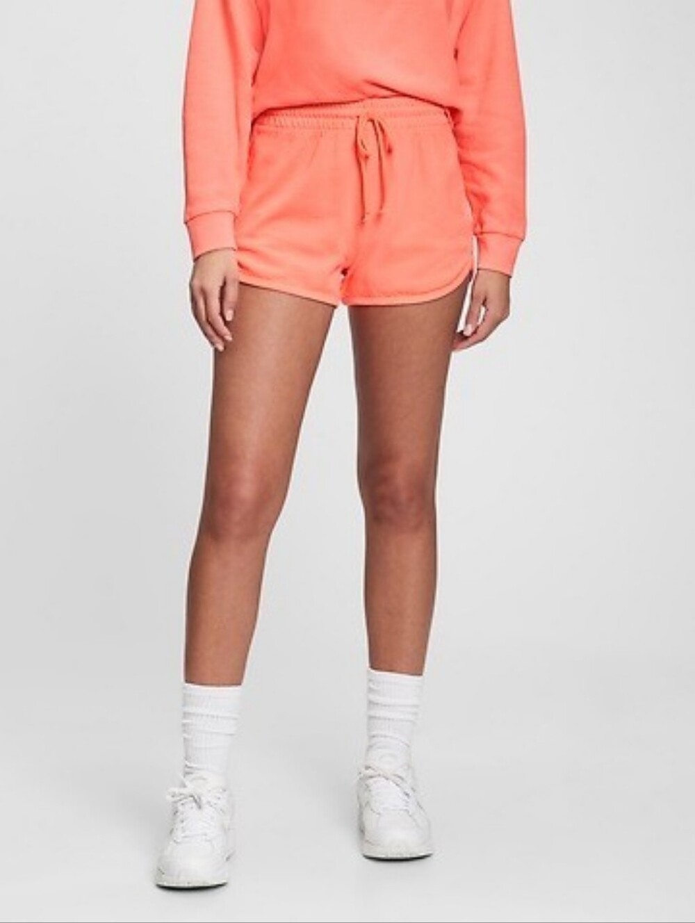 GAP Soft Knit Vintage Dolphin Hem Shorts Sz XXL Coral NWT